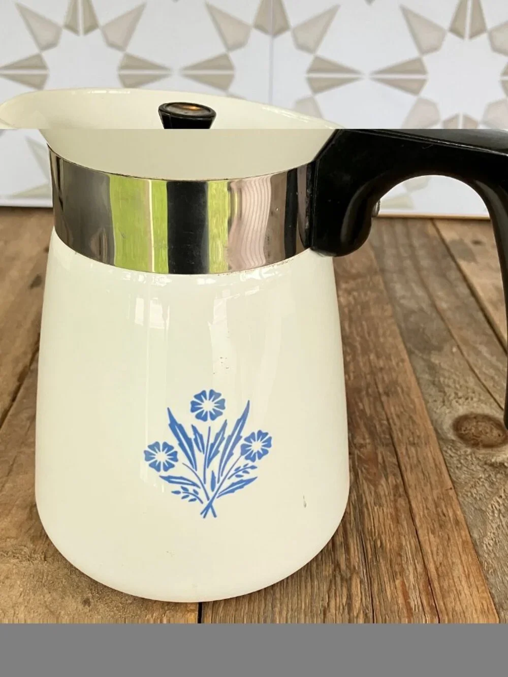Corning Ware Cornflower 4 Cup Brew-n-Serve - P-504